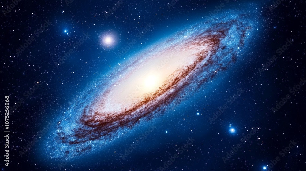 Majestic Spiral Galaxy Cosmic Background Nebula Starscape Majestic Spiral Galaxy Cosmic Background Nebula Starscape