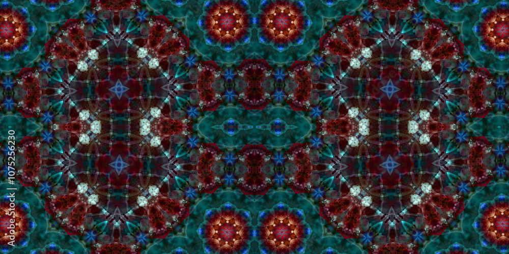 Seamless kaleidoscope pattern. The texture of the woven pattern. Endless pattern Seamless kaleidoscope pattern. The texture of the woven pattern. Endless pattern