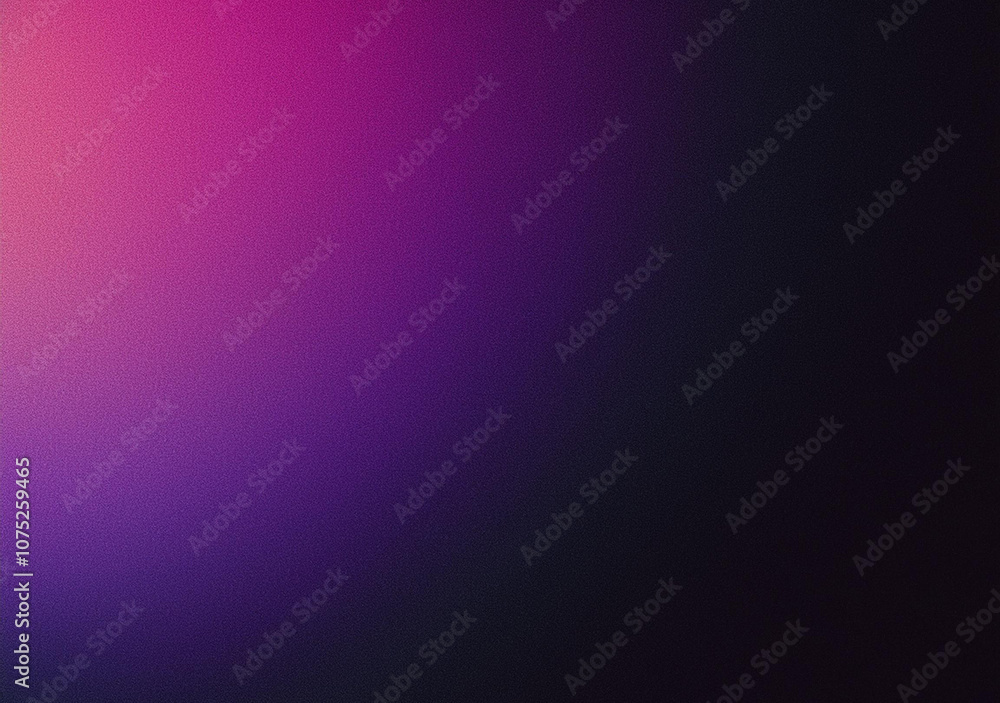 Obraz premium Grainy gradient background purple pink abstract glowing color black dark backdrop, noise texture banner poster header design, copy space