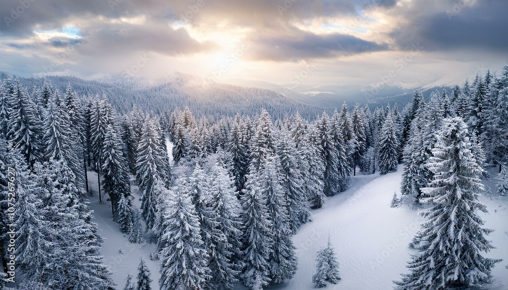 Obraz premium Experience the thrill of adventure in the snowy mountains. 