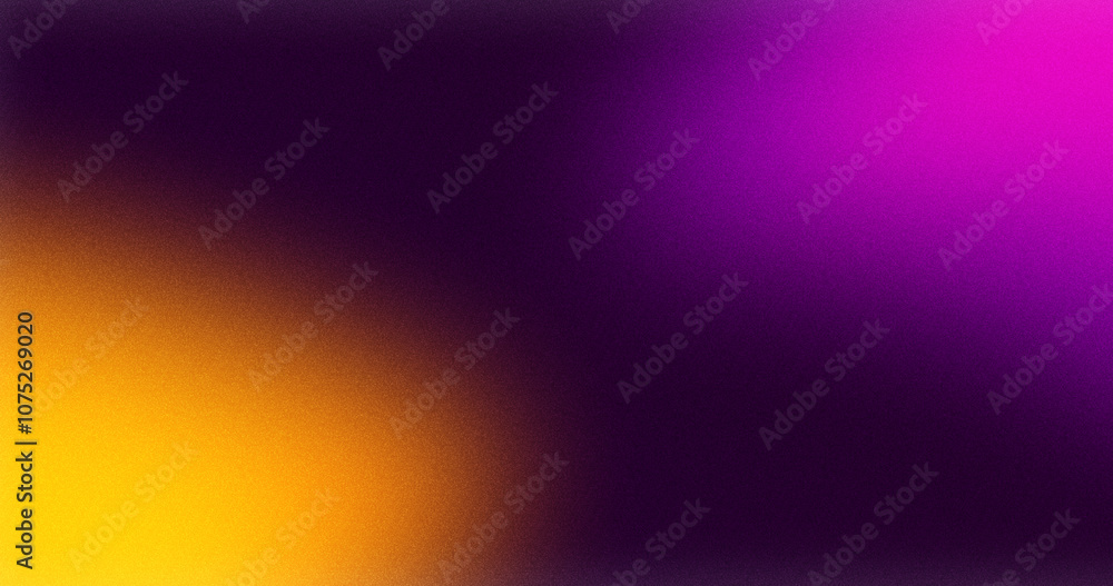 Fototapeta premium Purple and orange gradient background with noise texture