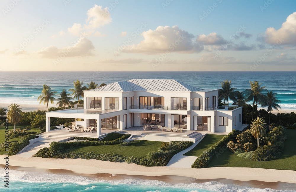 Fototapeta premium Beachside Luxury Home