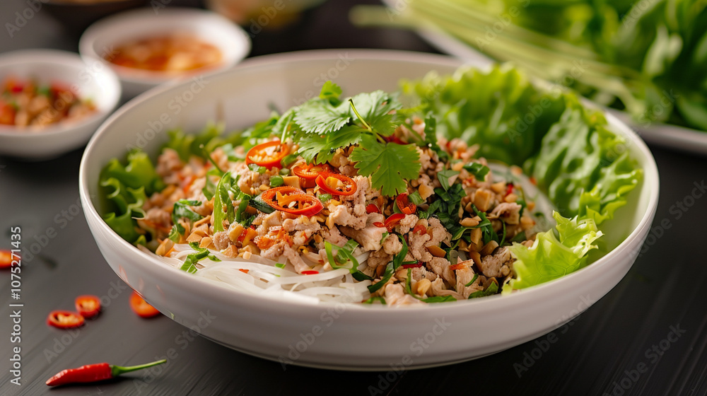 Larb Gai with Minced Chicken, Fresh Herbs, and Lime Larb Gai with Minced Chicken, Fresh Herbs, and Lime