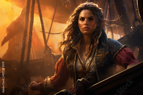 female pirate captain photo