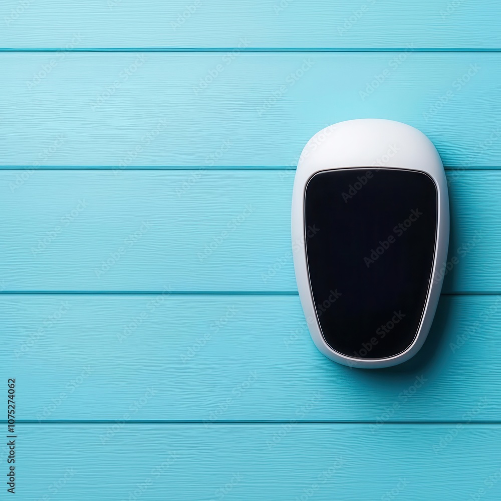Obraz premium Closeup of a facial recognition sensor integrated into a smart door, providing seamless access control