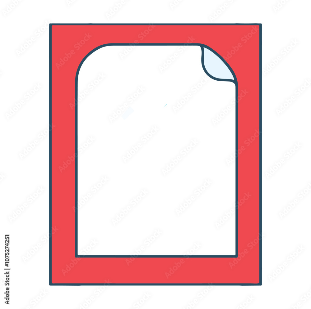 Blank notepad with a red border and a curled corner sits on a white background during daytime Blank notepad with a red border and a curled corner sits on a white background during daytime
