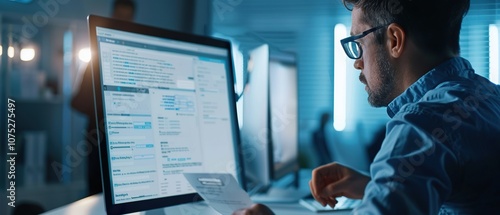 Engaging User Registration Form Image: Capturing the Moment of Filling Out Personal Details on a Computer Screen