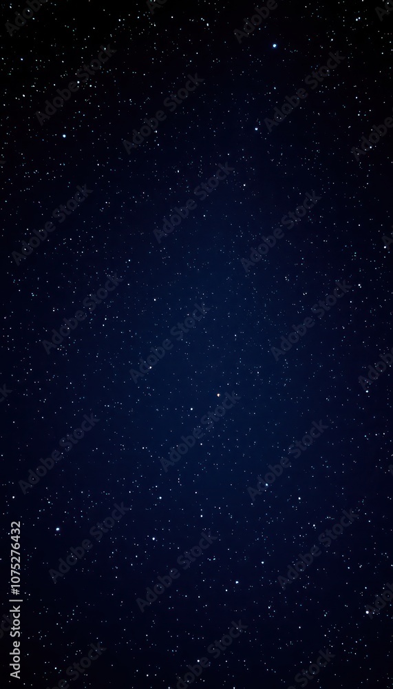 Fototapeta premium A Stunning View of the Night Sky Filled With Stars Over a Tranquil Landscape in Late Autumn