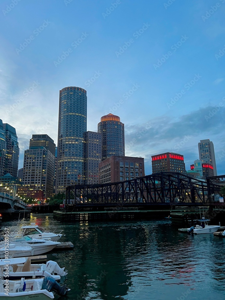 Obraz premium city harbour bridge