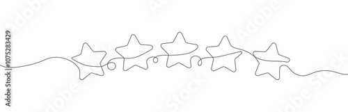 Five stars drawn in one continuous line.