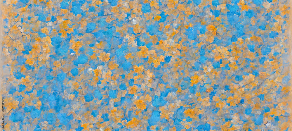 AI-generated image of fall foliage background painting AI-generated image of fall foliage background painting