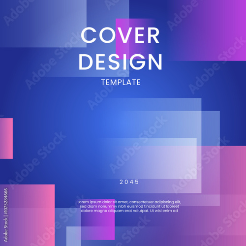 Blue and Purple Violet Gradient Background Modern Design Ideal for Post, Background, Banner, Ad, Promo, Invitation, Etc