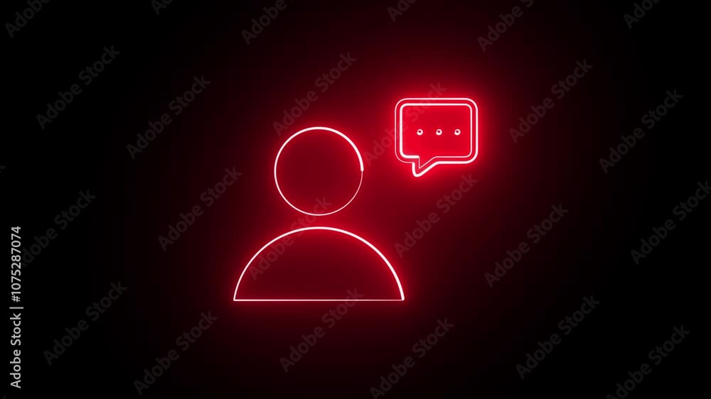 neon profile notifications icon neon profile notifications icon