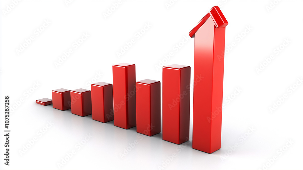 A rising trend in the graph indicates stable and continuous business growth. A rising trend in the graph indicates stable and continuous business growth.