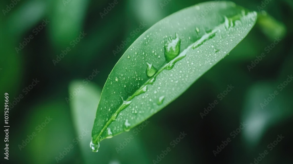 A close-up of a green leaf covered in droplets of water, showcasing vibrant colors and textures, evoking a fresh, natural atmosphere. A close-up of a green leaf covered in droplets of water, showcasing vibrant colors and textures, evoking a fresh, natural atmosphere.