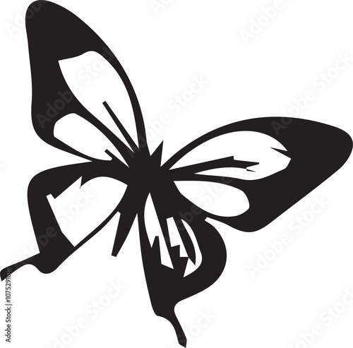 Butterfly silhouette vector EPS