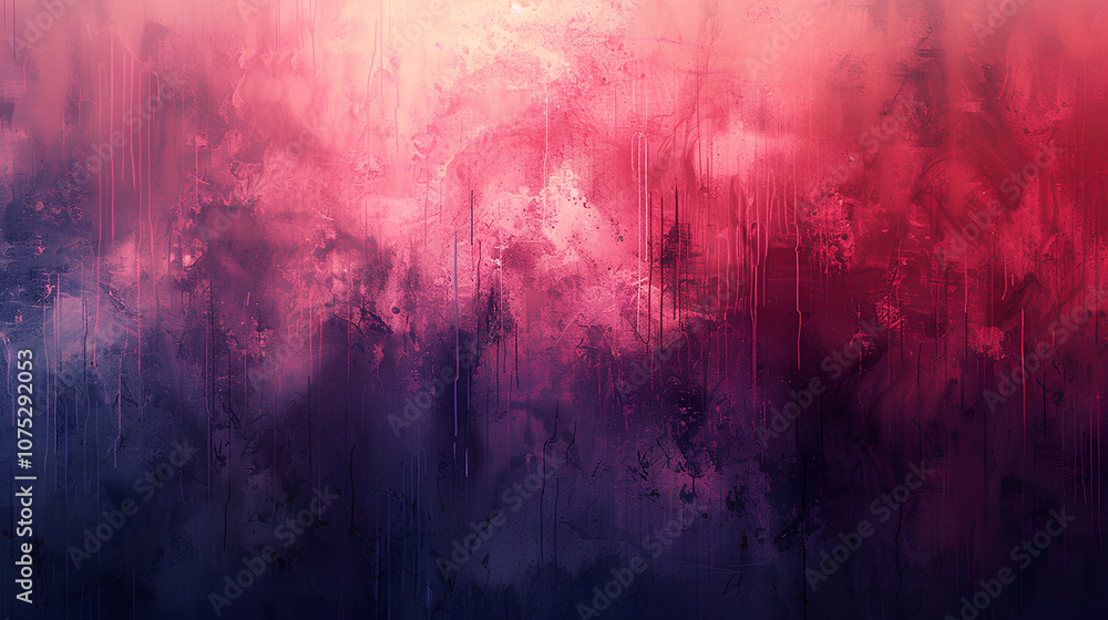 Fototapeta premium Pink and black mixed grunge watercolor background
