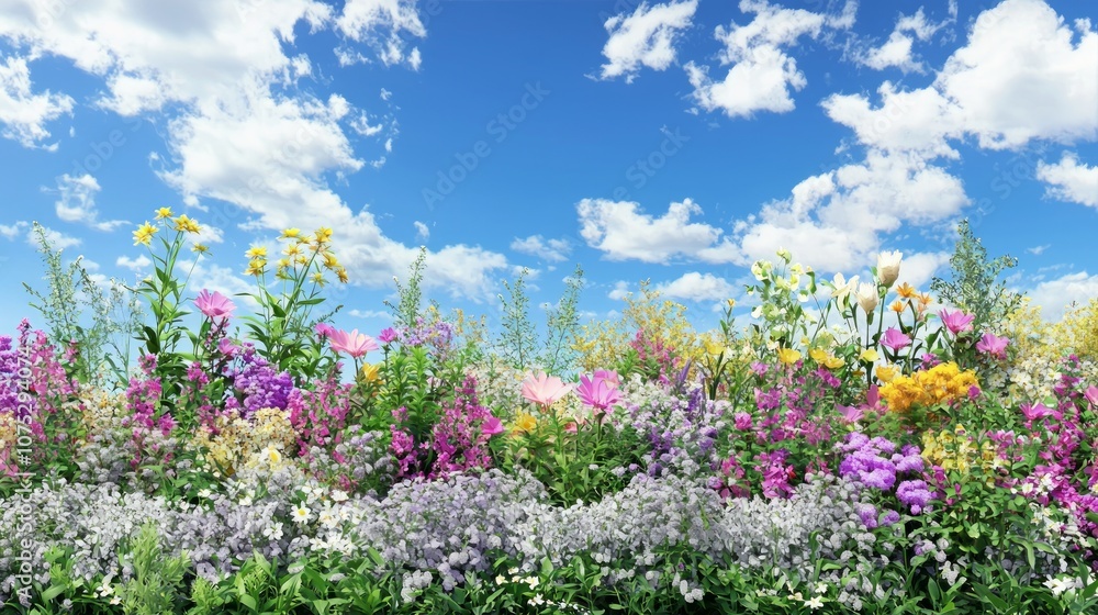 Vibrant Native Biodiversity Garden Infested with Invasive Species - 3D Environmental Render with Ultra-Detailed Flora Vibrant Native Biodiversity Garden Infested with Invasive Species - 3D Environmental Render with Ultra-Detailed Flora
