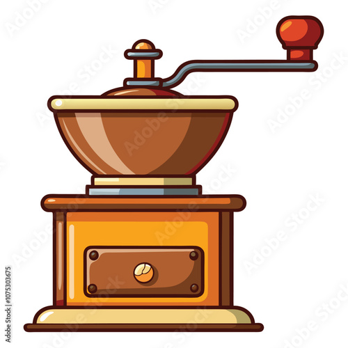 Coffee Grinder vector isolated on white background. Vector illustration