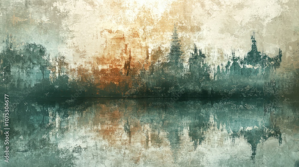 Obraz premium Grunge style oil painting with an artistic flair