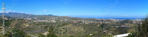 Panorama vom Pico de Bandama in Richtung Norden ( Las Palmas) auf Gran Canaria