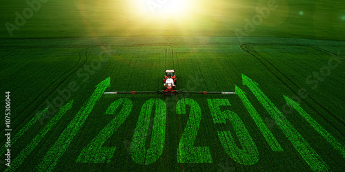 Successful new year 2025 with successful objectives in agriculture and business. photo