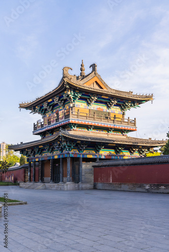 Scenic view of Guangyou Temple, Liaoyang, Liaoning