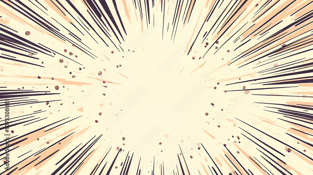 Naklejka premium Comic Style Background With Colorful Abstract Shapes