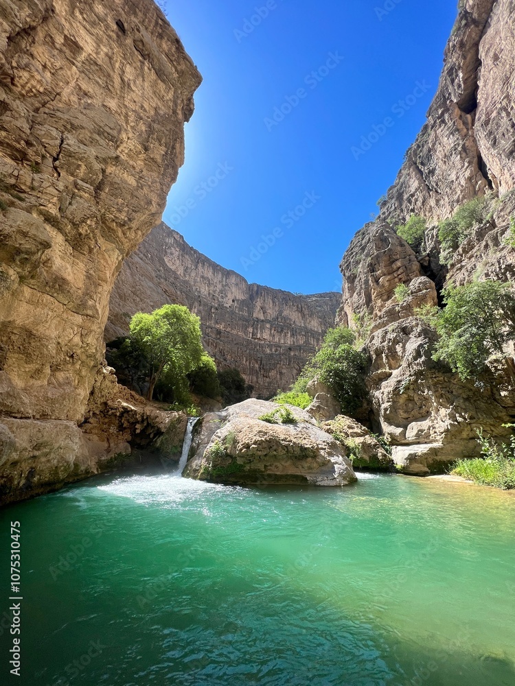 River in the canyon in Turkmenistan
River in the canyon in Turkmenistan
