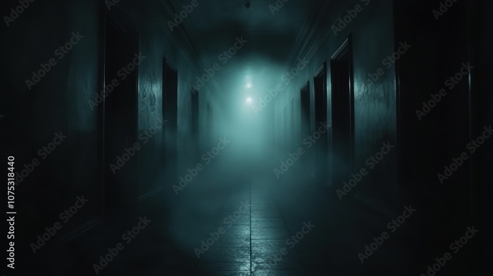 Mysterious Hallway in the Fog Mysterious Hallway in the Fog