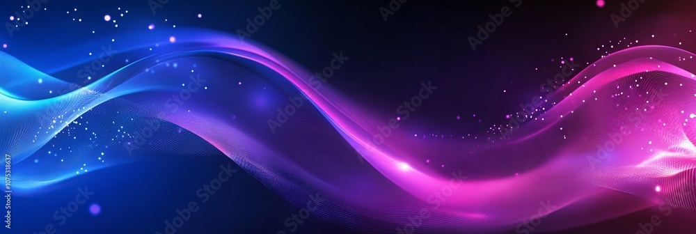 Abstract Purple and Blue Background with Glowing Light Lines. AI generated illustration Abstract Purple and Blue Background with Glowing Light Lines. AI generated illustration