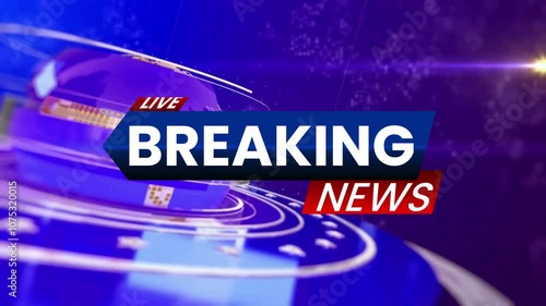 Modern breaking news intro 4k video.