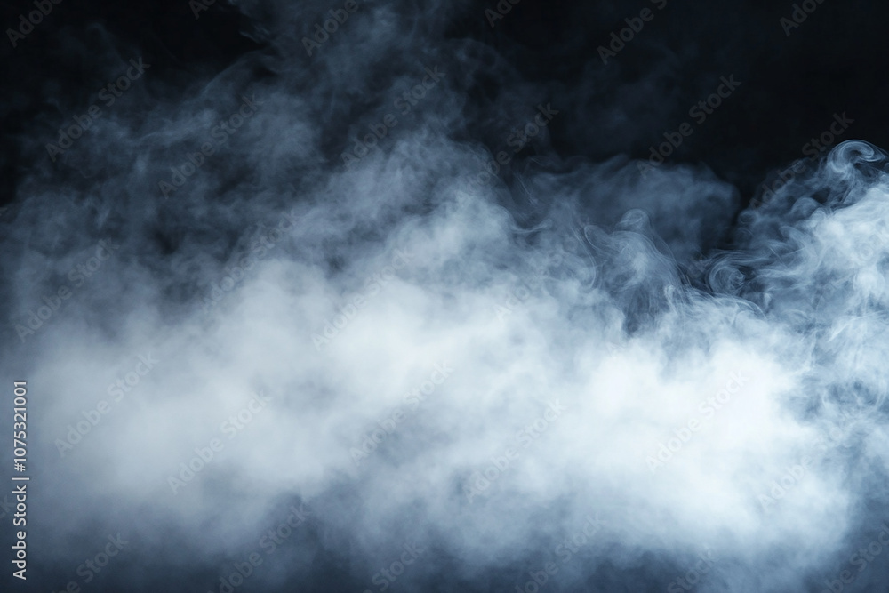 Fototapeta premium White smoke on a black background