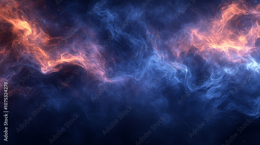 A seamless background of electric smoke in dynamic, swirling patterns A seamless background of electric smoke in dynamic, swirling patterns