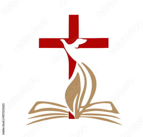 IHS GOLD EMBROIDERY FOR LITURGICAL CLOTHES AND SACRED CEREMONIES. SACRED CATHOLIC SYMBOLS IN ANCIENT STYLE WITH GOLDEN DECORATIONS