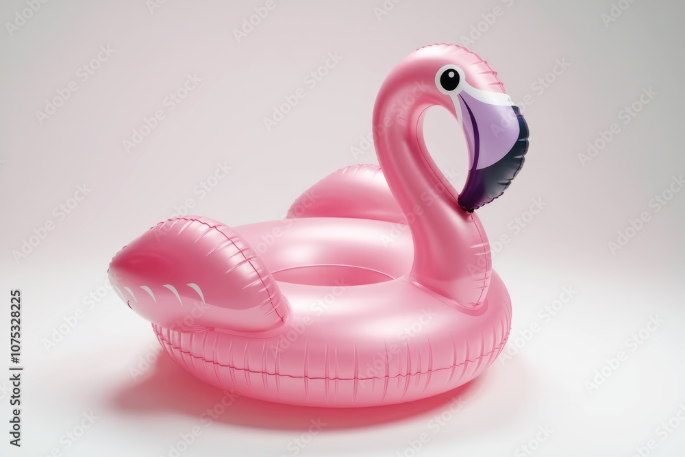 Pink flamingo inflatable pool float perfect for summer fun. Pink flamingo inflatable pool float perfect for summer fun.