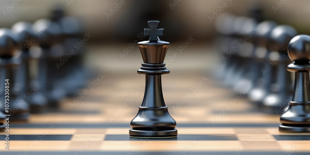 Business Strategy Concept with Chess Pieces Business Strategy Concept with Chess Pieces