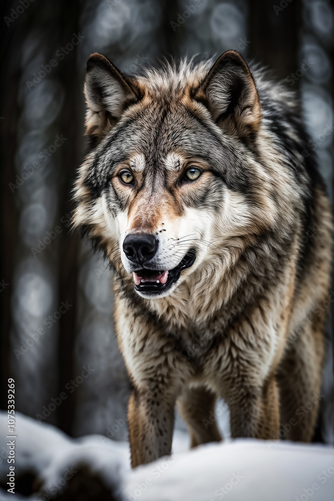 Obraz premium wolf in the snow