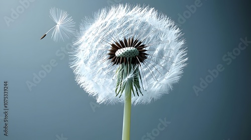 Dandelion Clock: A close-up of a dandelion’s fluffy seed head, individual filaments ready to disperse. The windless air mirrors the slow pace of legal proceedings. 