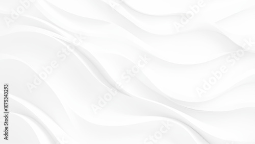 white wave curve lines banner background design. White wave modern abstract background. Luxury horizontal white background for business banner, poster, backdrop, voucher, invite. Vector illustration