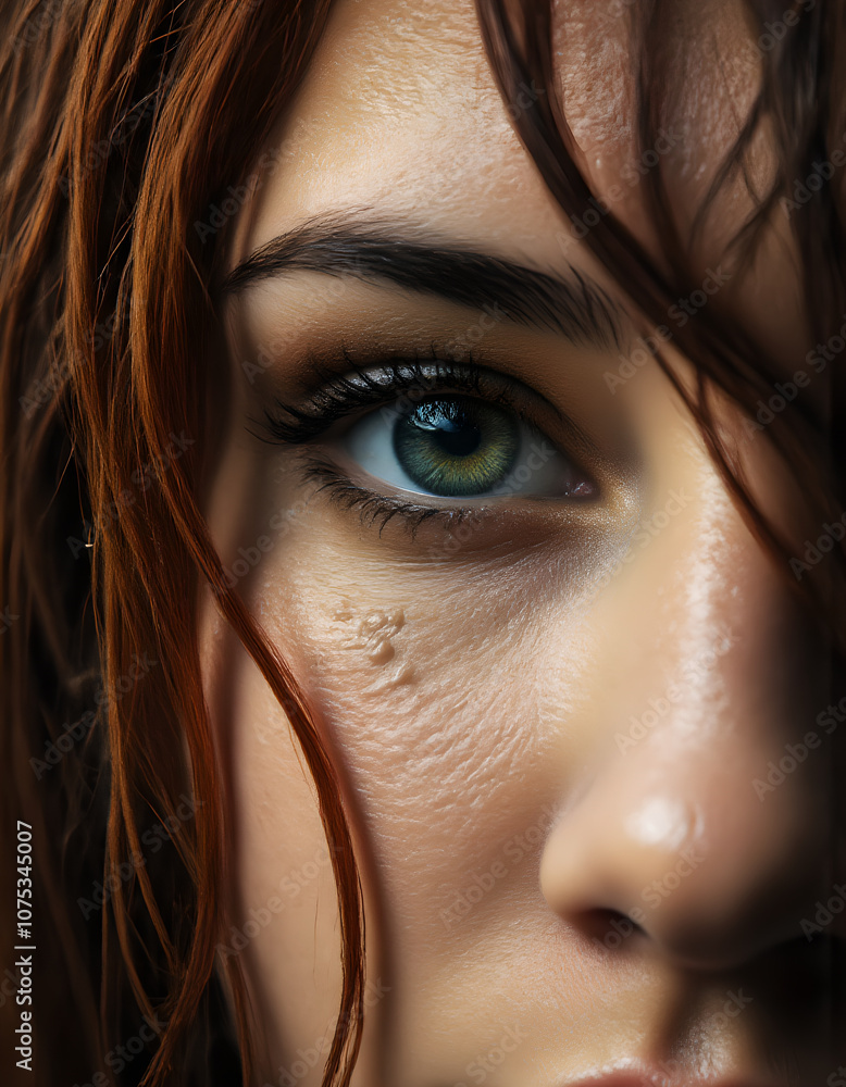 Fototapeta premium close up portrait of woman