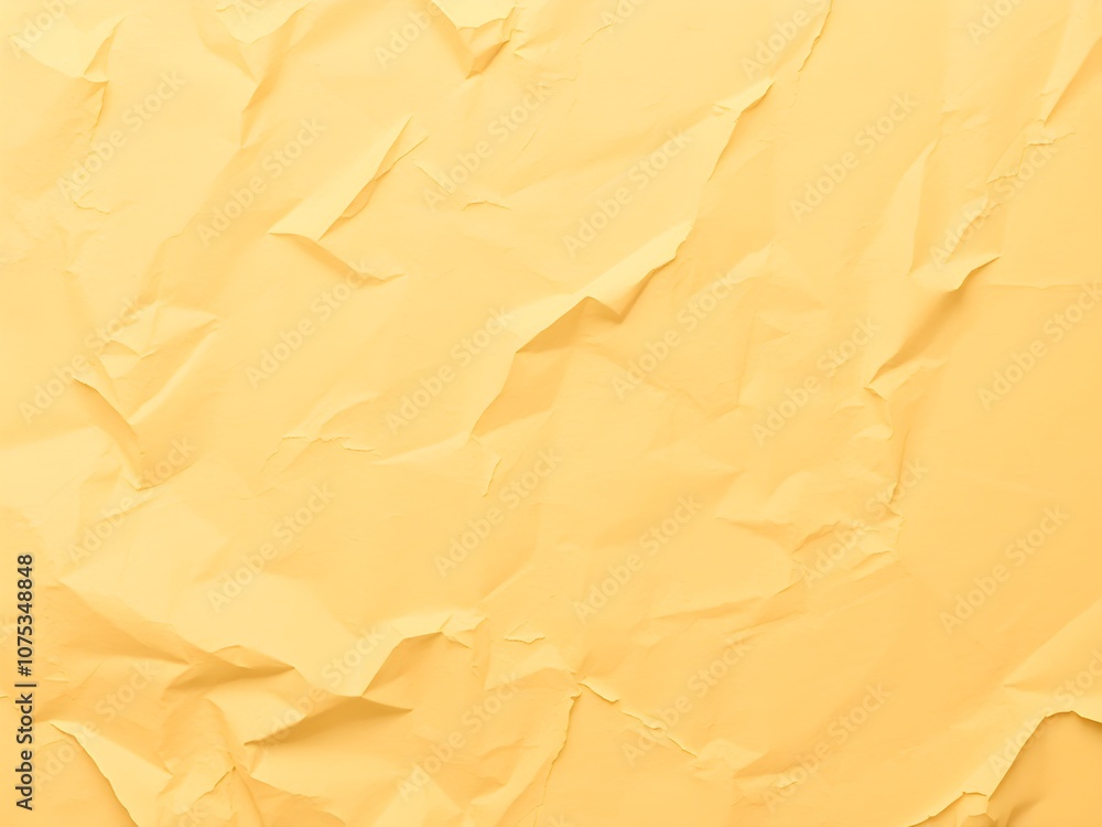 Crumpled paper texture orange background Crumpled paper texture orange background