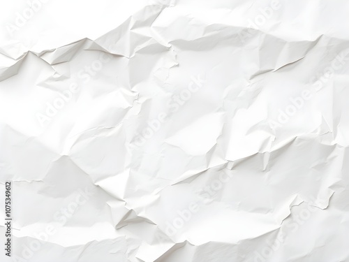 Wallpaper Mural Crumpled paper texture white background Torontodigital.ca