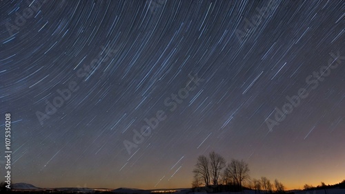 Use a long exposure to capture star trails. Point your camera at the North Star for circular trails or try different angles for unique sky patterns. photo