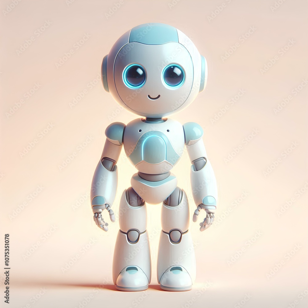 Warm Welcome A Full-Height Robot Portrait Warm Welcome A Full-Height Robot Portrait