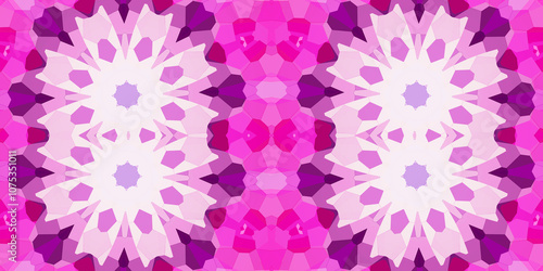 Seamless kaleidoscope pattern. The texture of the woven pattern. Endless pattern