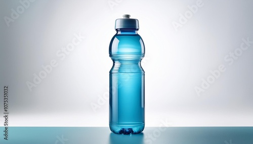 bottle of mineral water on a white background