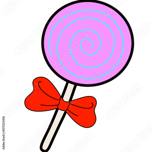 lollipop isolated on white