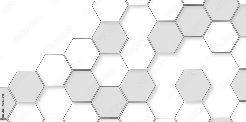 Abstract white background with hexagon and hexagonal background. Luxury white pattern with hexagons. abstract 3d hexagonal background with shadow. 3D futuristic abstract honeycomb mosaic background. Abstract white background with hexagon and hexagonal background. Luxury white pattern with hexagons. abstract 3d hexagonal background with shadow. 3D futuristic abstract honeycomb mosaic background.