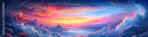 Wallpaper, Hintergrund, Header - bunte Wolken